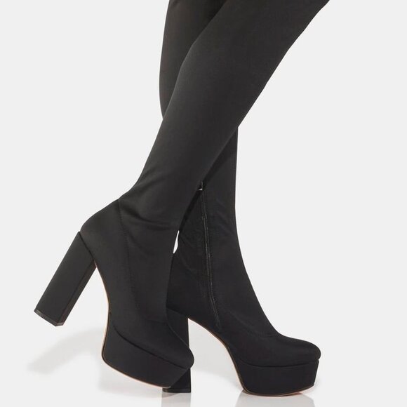 AZALEA WANG NOTHIN BASIC BOUT THIS OVER THE TOP  Thigh High  ( BRAND NEW !!! ) - Picture 1 of 6